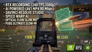 Full #pubg  240 FPS Recording Slow-Motion Test: Ultimate 1080p Quality (NVENC AV1) News