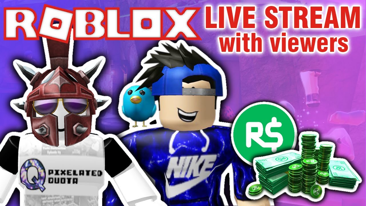 Roblox Live Stream With Viewers Robux Giveaway Every 100 Subs - roblox live stream with viewers robux giveawa!   y every 100 subs playing jailbreak and more