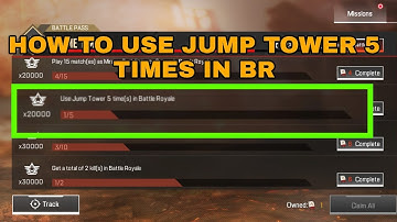 HOW TO USE JUMP TOWER 🗼 5 TIMES IN BR - APEX LEGENDS MOBILE
