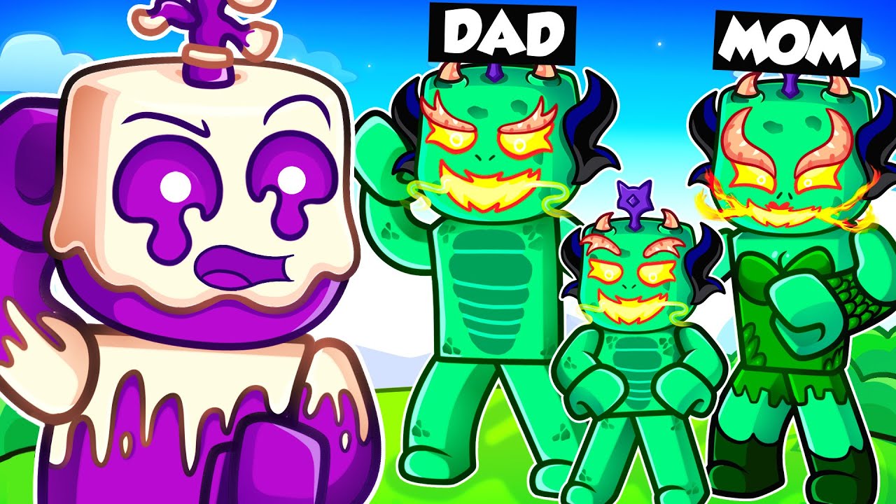 Meeting the DRAGON FAMILY in Roblox...