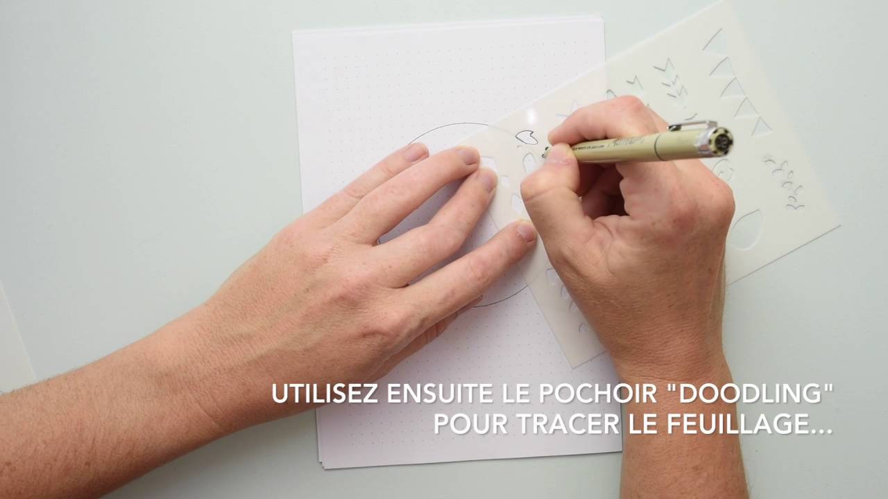 Comment utiliser les pochoirs pour  bullet journal ?