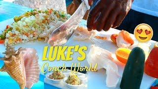 BAHAMAS STREET FOOD | He Is A SUPER SLICING NINJA With That Blade | Conch Salad