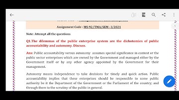 MS 92 Solved Assignment 2021 / Pdf watsapp 6203869593 #ignou mba