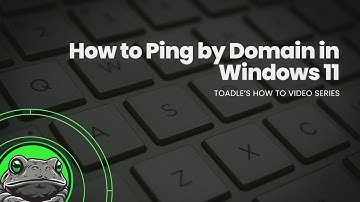 How to Ping by Domain in Windows 11