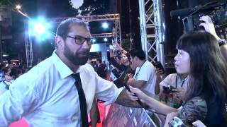 Guardians Of The Galaxy Dave Bautista Drax The Destroyer & James Gunn Singapore Premiere