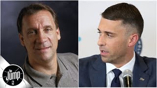 Ryan Saunders gets emotional about dad, Flip, during Wolves introductory press conference | The Jump