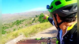 Cortando camino de Lutti a Villa Yacanto.