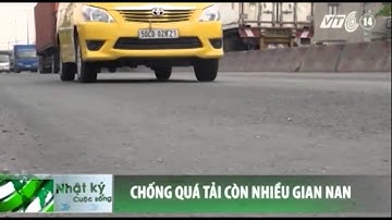 VTC14_Đường vào cảng Cát Lái tiếp tục bị lún nặng