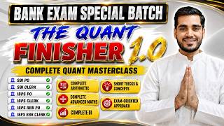 THE Quant Finisher 1.0 Launched | Bank exam 2026 | Vikas sir