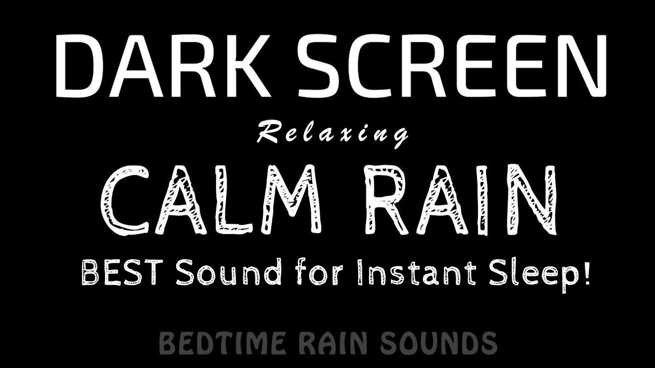 BEST Sound for Sleep! Calming RAIN Sounds for Easy Deep Sleep | Black Screen ASMR