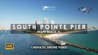 Winter at South Pointe Park: the Pier [4k Miami Drone Video]