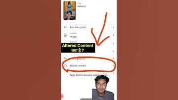 Altered Content YouTube Kya Hai | Altered Content Me Kya Select Kare (Yes or No?) | #shorts #short