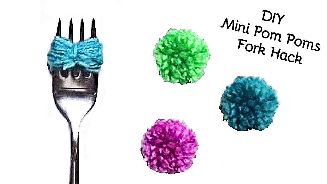 Create Adorable Mini Yarn Pom Poms with this Step-by-Step Tutorial