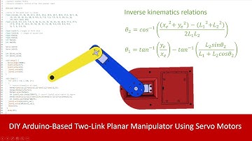 Inverse kinematics based Two link robot arm by using Arduino Uno