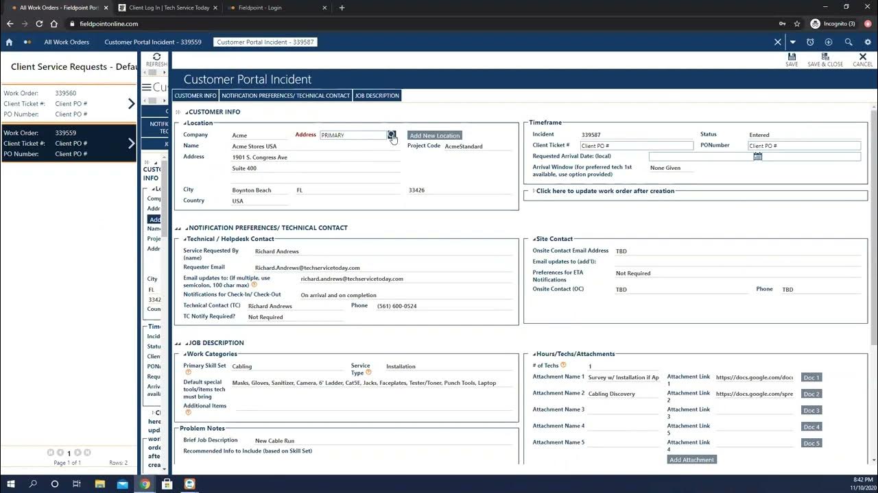 Part 1 Tech Service Today Customer Portal Login YouTube