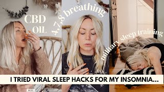 I Tried 5 Viral Sleep Hacks In A Week To See If I Could Cure My Insomnia - &amp; it worked! #ad