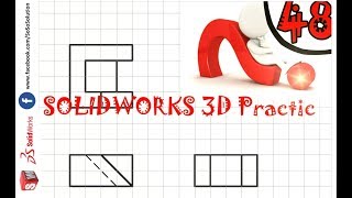 [Practice 48 ] SOLIDWORKS 3D basic for beginner Wealth