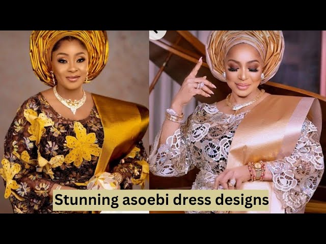 Most beautiful Nigerian women asoebi dress designs for beautiful women Most beautiful Nigerian women asoebi dress designs for beautiful women
