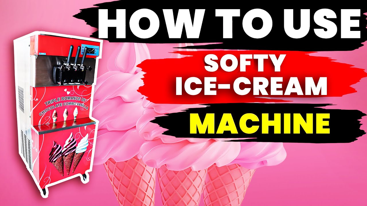 how to use softy ice cream machine