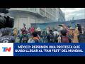 MÉXICO I La policía reprimió una protesta de docentes que intentó llegar al 'fan fest' mundialista