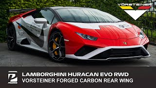 Lamborghini Huracan EVO RWD x Vorsteiner Monza Edition Rear Wing in Forged Carbon แลมโบกินี่ วิง