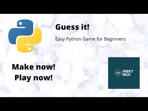 Guess It! Game | Learn Make a Simple Number Guessing Game with Python | GeekyNick