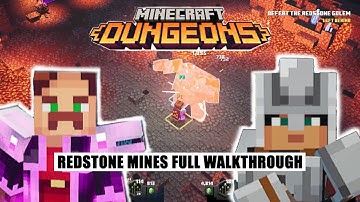 Minecraft Dungeons Redstone Mines Full Walkthrough