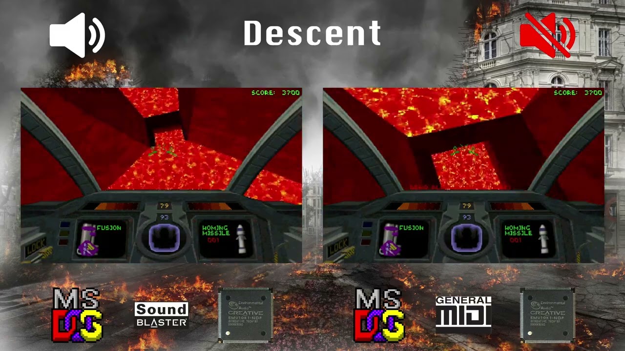 [OVM] Descent (EMU10K1, OPL vs EMU10K1, General MIDI)