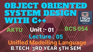 OOSD with C++ Unified Modelling Language Unit : 1 (Lec : 05) B.Tech AKTU 3 Year CSE/IT BCS054