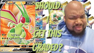 SHOULD I GET THIS GRADED? Full Art Flygon V - Brilliant Stars SHOULD I GET THIS GRADED? Full Art Flygon V - Brilliant Stars
