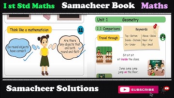 Ist Std Maths | Unit 1 | Geometry | Samacheer Kalvi | Mathematics