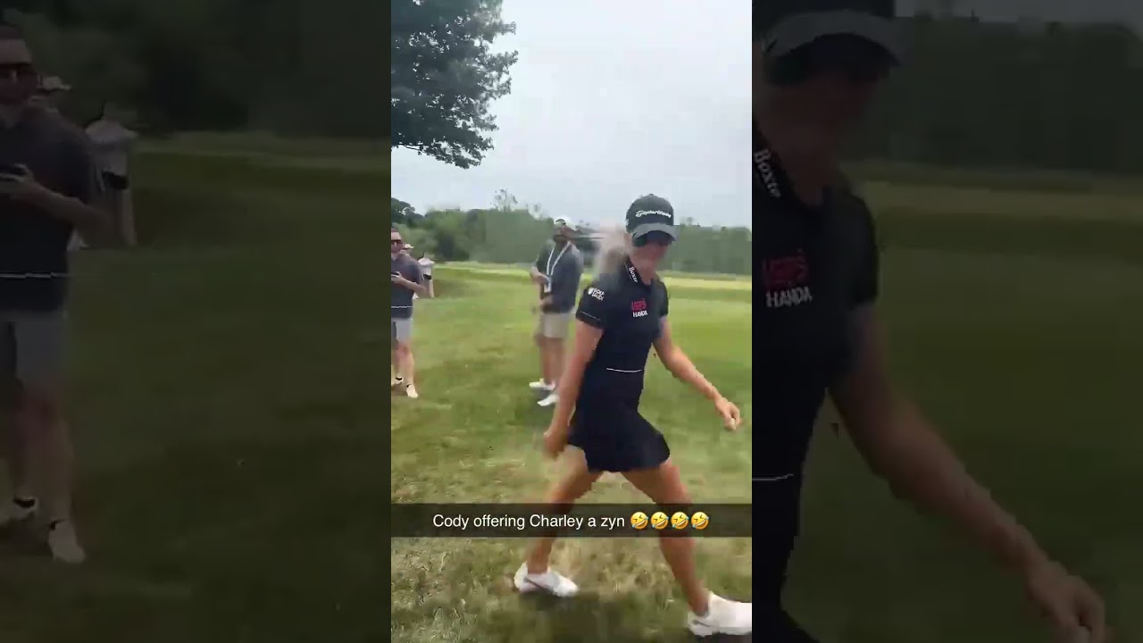 Charley Hull did NOT want the zyn 😂 