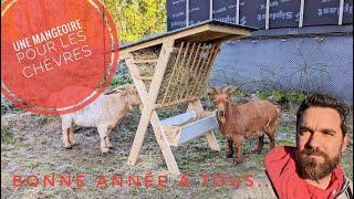 Mangeoire 2-en-1 Pour Chèvres MUALROUS | Mangeoire Foin Et Graines Pour Chèvres, Chevaux, Moutons