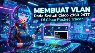 Membuat VLAN Pada Switch Cisco 2960-24TT Di Cisco Packet Tracer