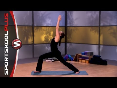How to do a Warrior 1 Yoga Pose with Nancy Goodstein