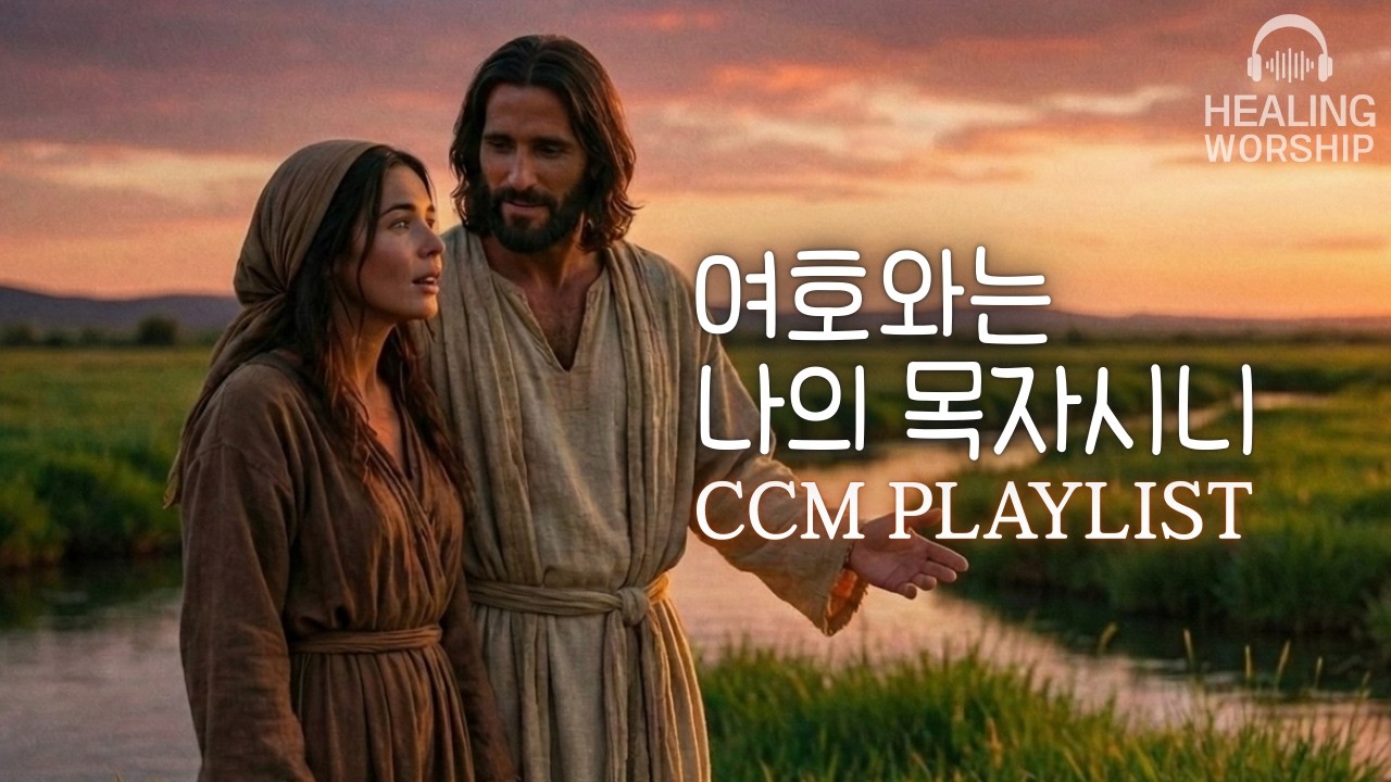 [시편 23편] 힐링 애니메이션 찬양 | '여호와는 나의 목자' (인생의 짐을 내려놓고 듣는 위로찬양) 찬양연속듣기 CCM 플레이리스트