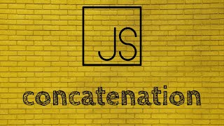 JavaScript string concatenation