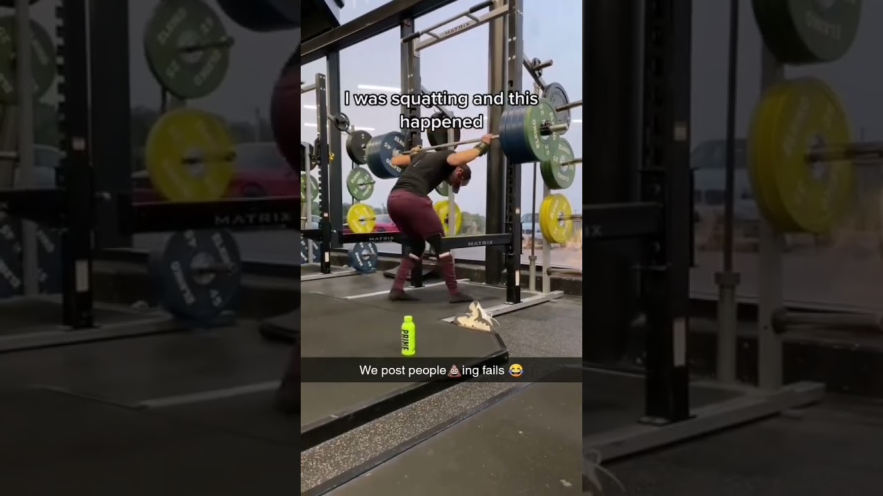 Man Poops on himself in a gym