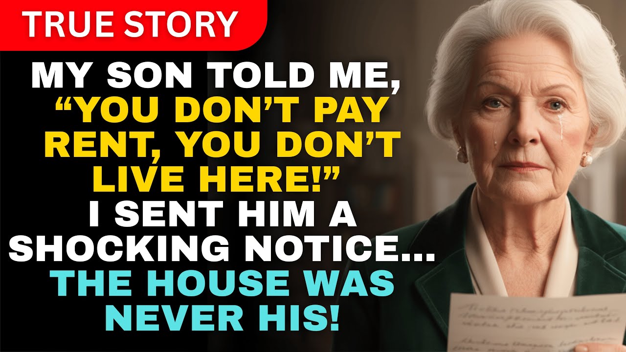 💔 Мой сын сказал: «Ты не платишь за аренду». Поэтому я выселила его из дома, который купила и за ...