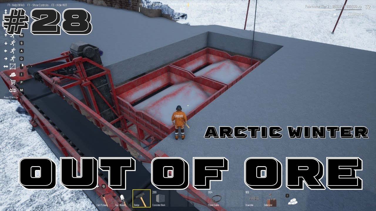 4 Hopper Dump Deck Installed - Out of Ore - Artic Winter