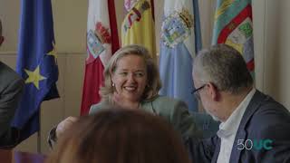 Nadia Calviño visita la UC e IHCantabria