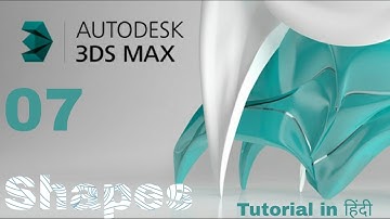 part-7 Shapes Command Autodesk 3Ds-Max ( line, Rectangle,Circle, Ellipse etc.)