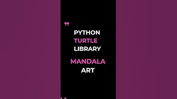 Mandala art using Python Turtle library