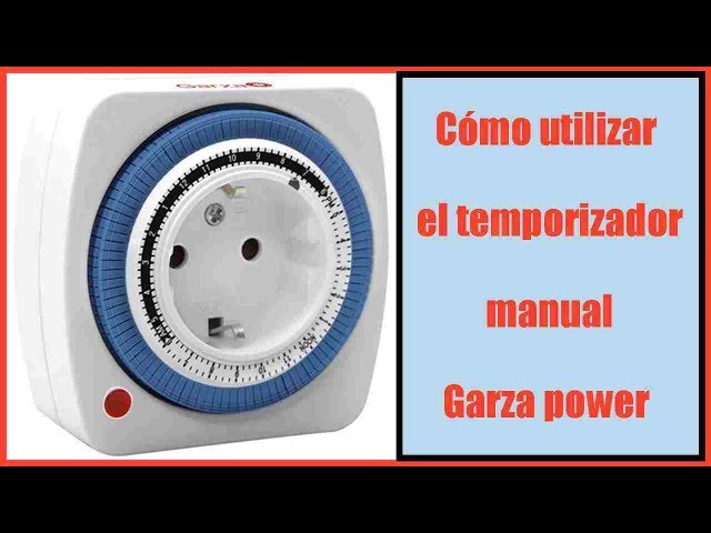 Garza Enchufe con Temporizador Analógico Programable