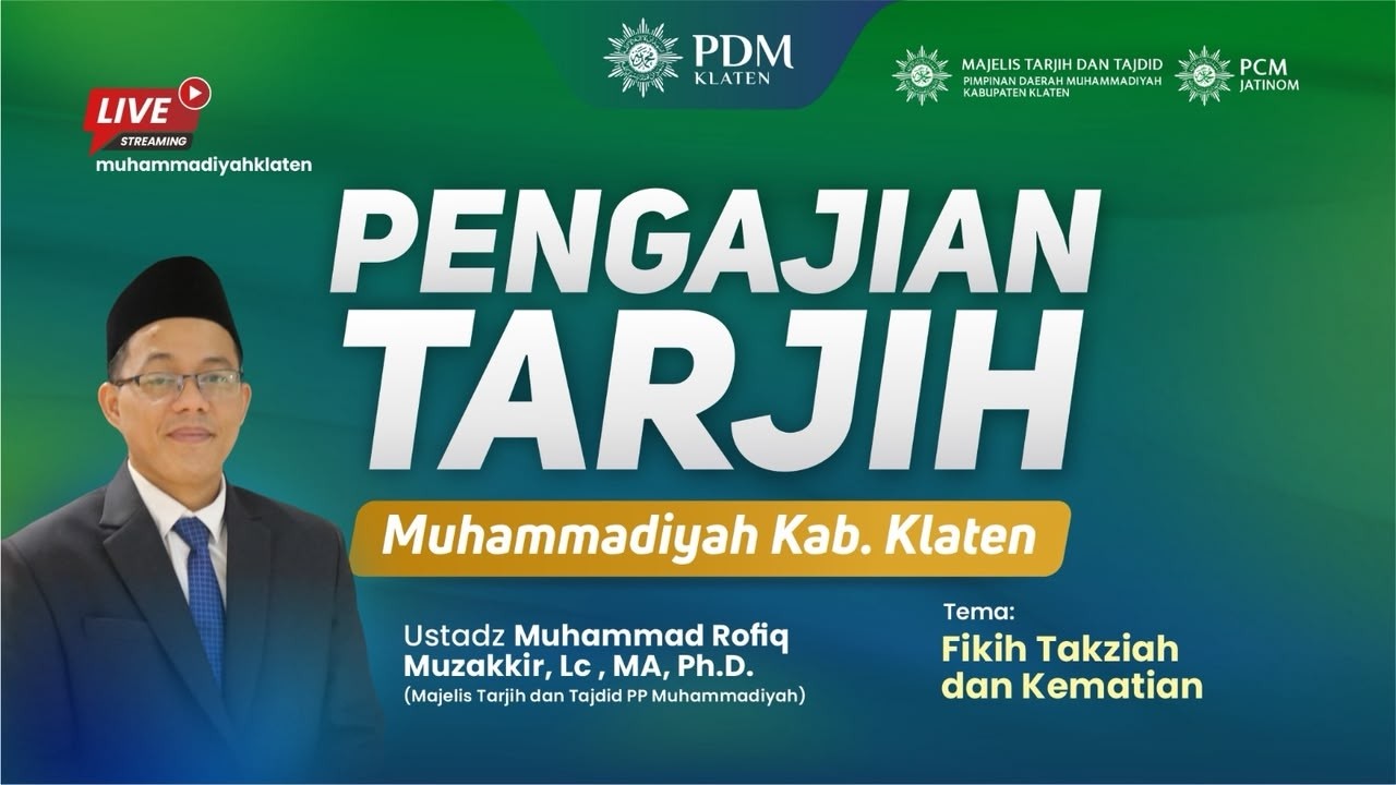 [LIVE] PENGAJIAN TARJIH MUHAMMADIYAH Kab. KLATEN