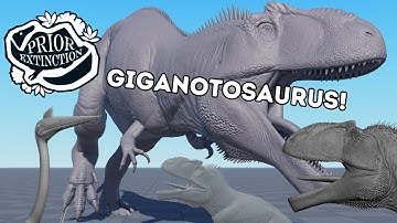 Giganotosaurus Sculpt Complete! & Quetza Development | Prior Extinction Updates