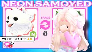 👀 WHAT Is a Neon Samoyed Worth in Adopt Me?! 😳