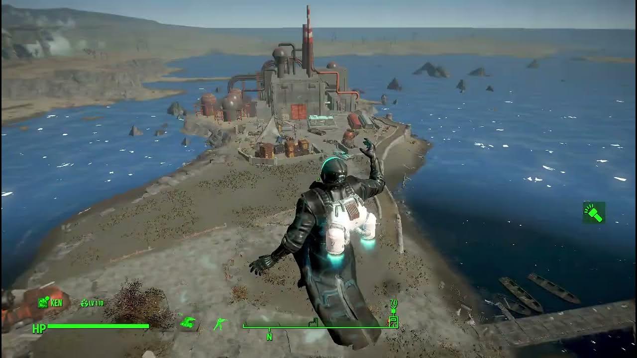 Fallout 4 Cross Jetpack + Take to the Skies + console command(player