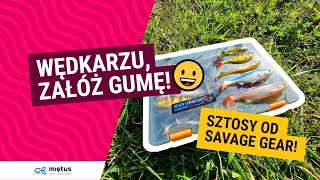 Zestaw uzbrojonych przynęt Savage Gear Fat Minnow T-Tail RTF Sinking Darkwater (4szt.) video