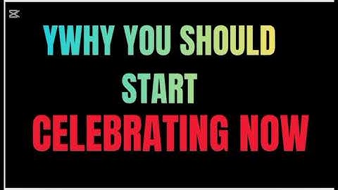 DISBURSEMENT WHY YOU SHOULD CELEBRATE 